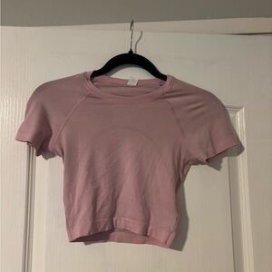 lululemon athletica Light Pink Short Sleeve Top